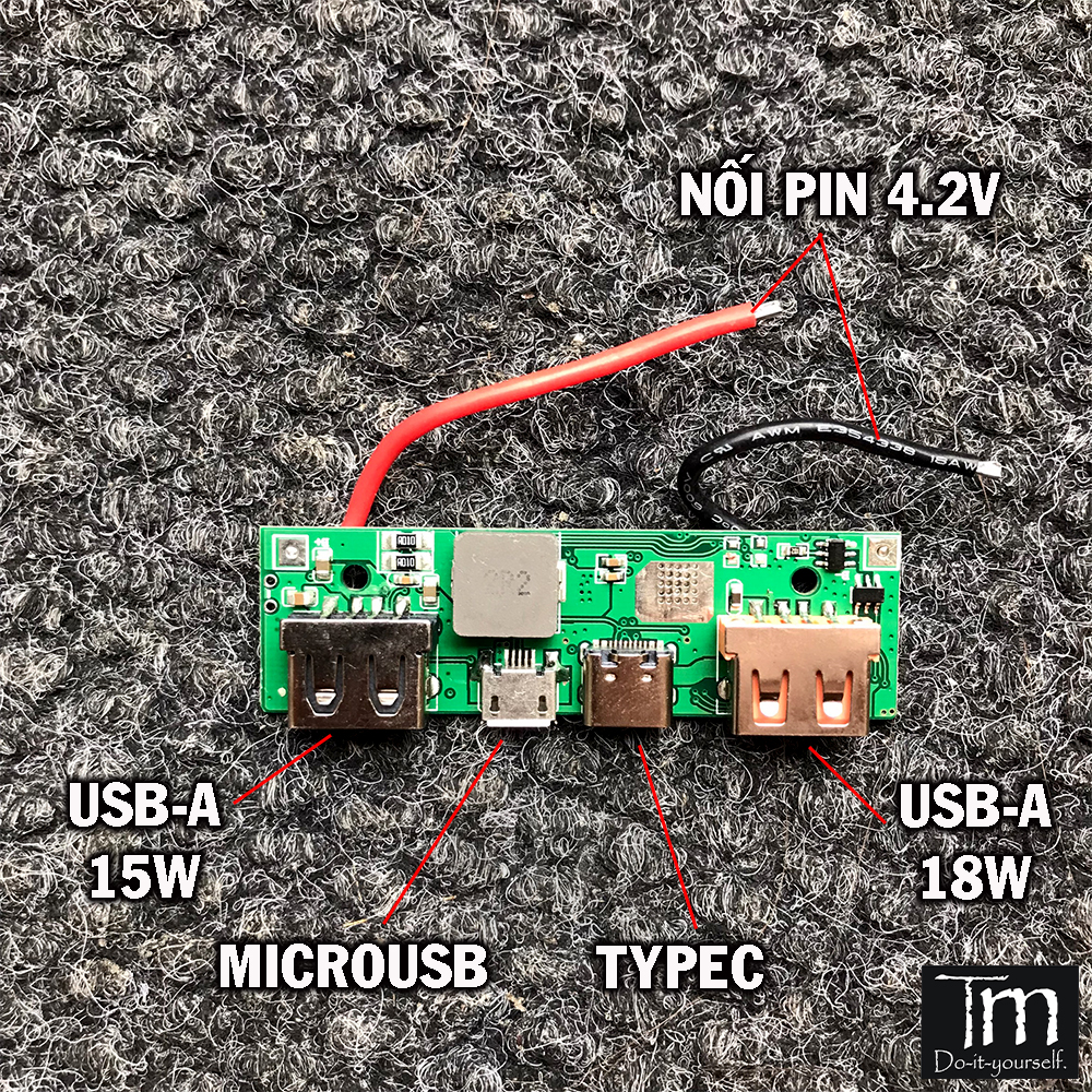 Mạch Sạc Dự Phòng Sạc Nhanh QC3.0 Chip SW6106 18W