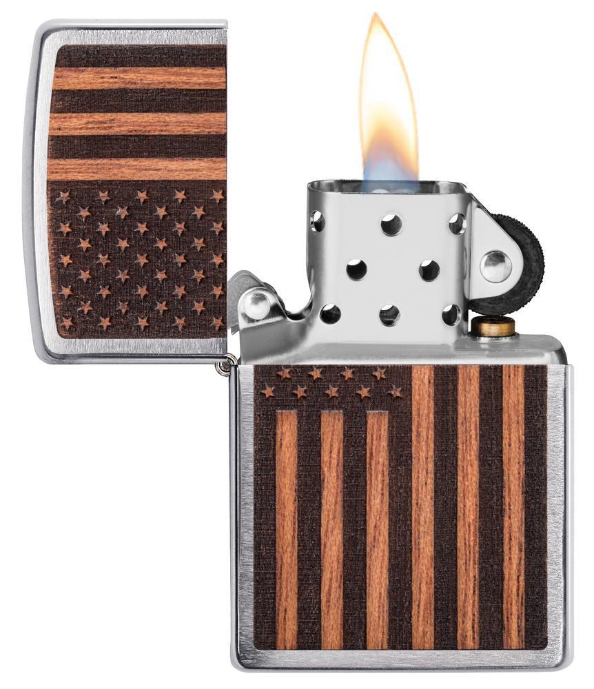 Bật Lửa Zippo WOODCHUCK USA American Flag 29966