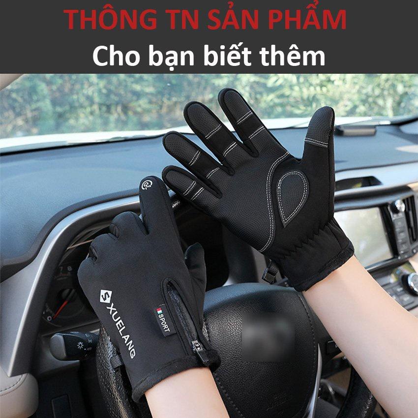 Găng Tay Giữ Ấm Mùa Đông Chống Gió Tuxa Gang Bao Tay Đi Xe Máy Lót Nỉ Cho Nam Nữ Đi Phượt Chống Nắng Bảo Hộ