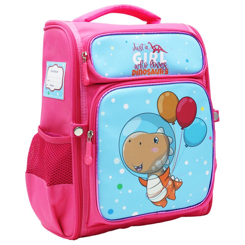 Cặp Chống Gù Học Sinh Nữ - Khủng Long Cutest Dino - Size 36 - Miti C11073_36_DIN2_PIN.D_SKY - Hồng - Xanh Da Trời