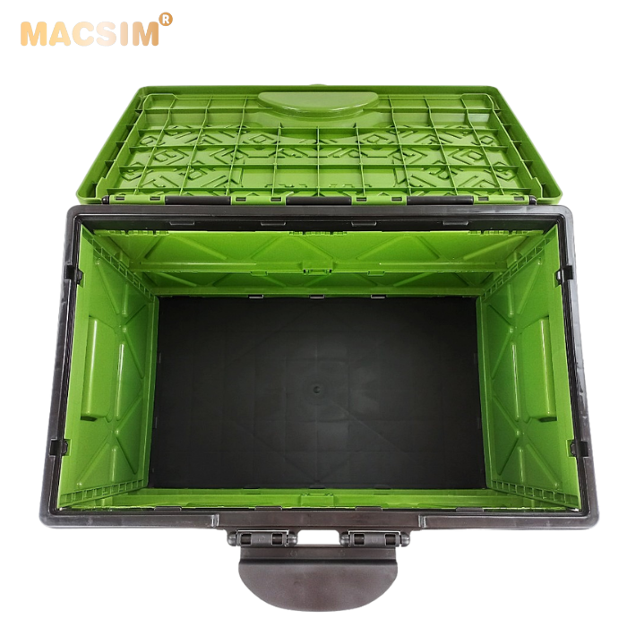 Hộp đựng đồ xếp gọn kích thước 50cm x 32cm x 31cm-nhãn hiệu Macsim 3W chất liệu PP cao cấp màu xanh