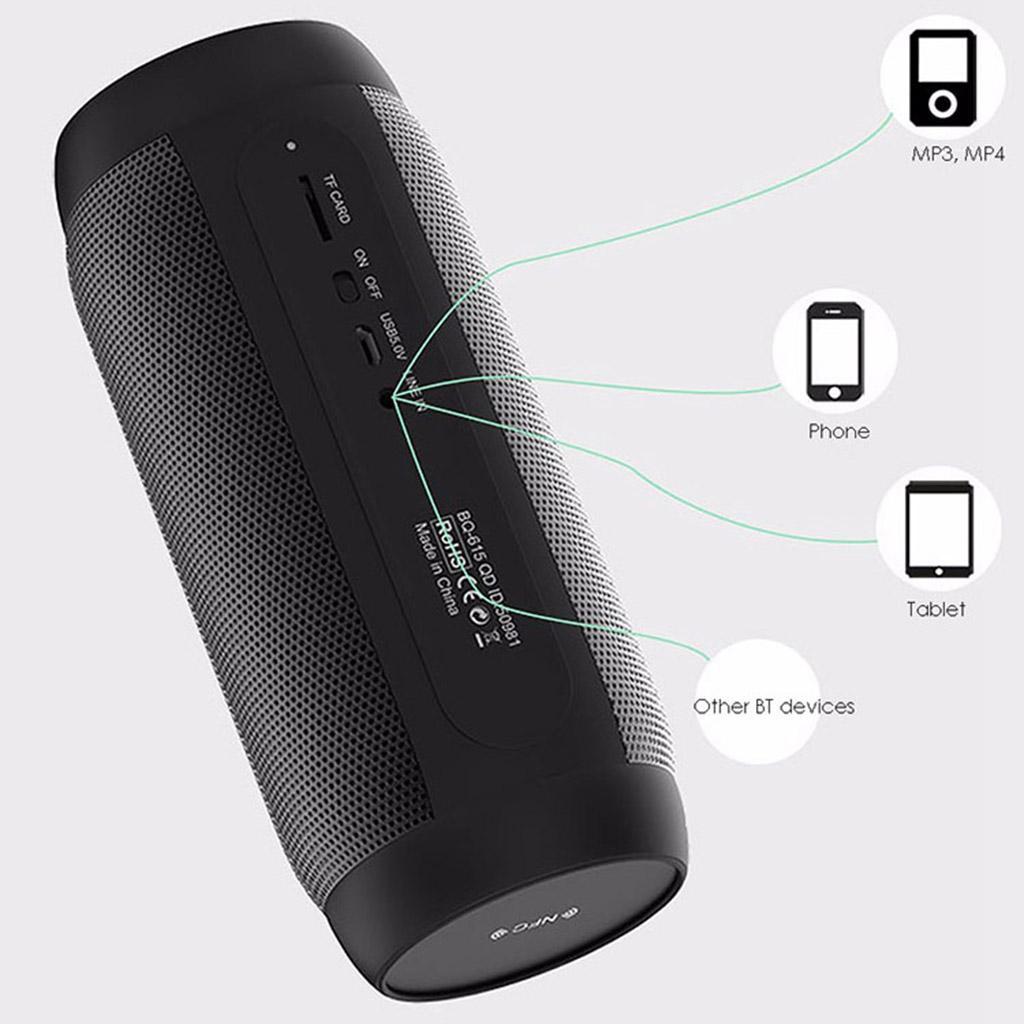 Wireless Portable Bluetooth Speaker with 6 Patterns Illuminated LED