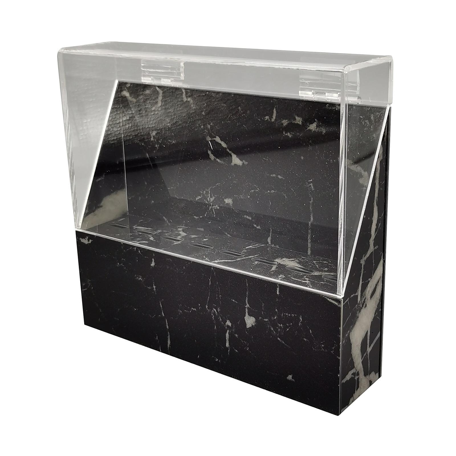 Eyelash Extension Storage Box Tweezers Organizer Case Stand Holder Black