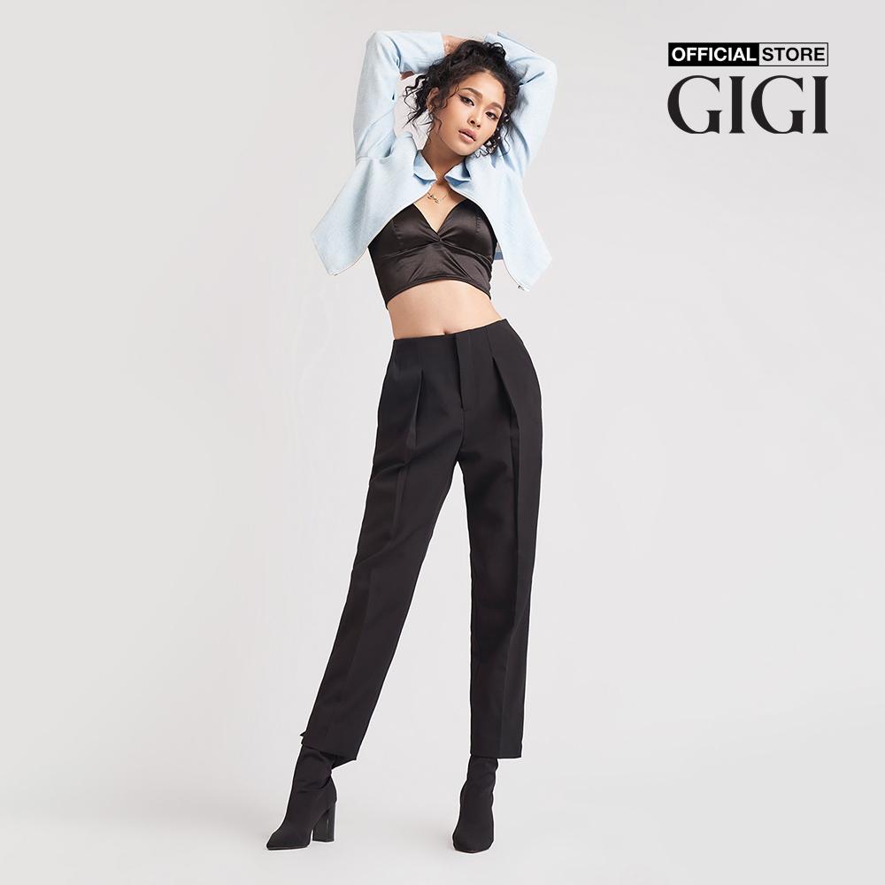 GIGI - Quần tây nữ phom suông nhấn li thời trang G3205P222306