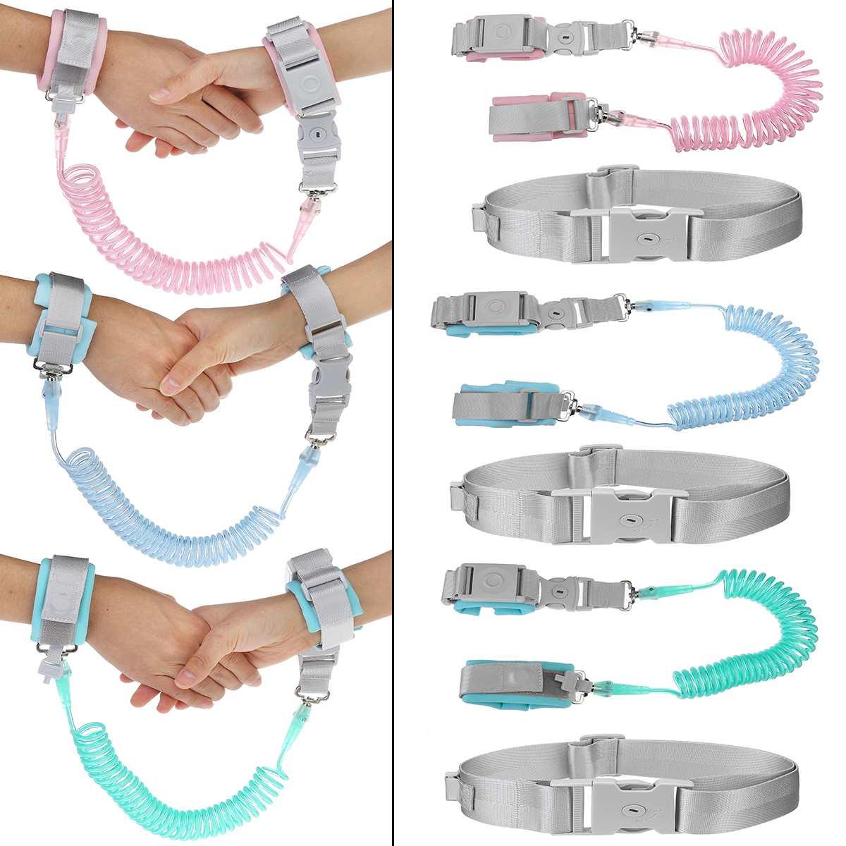 Trẻ Em Chống Lạc Cổ Tay Và Eo 1.5/2/2.5M Dây Đeo Dây Tập Đi Dây Xích Từ An Toàn Ngoài Trời Đi Bộ Dây Đai Dây Đeo Tay