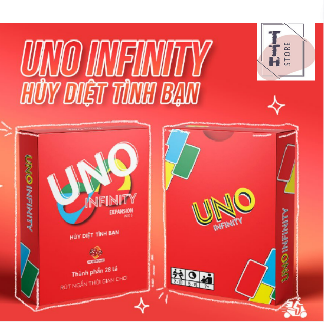 UNO MỞ RỘNG - UNO INFINITY giúp rút gắn thời gian 1 ván chơi ( HỘP ĐỎ) TTH STORE