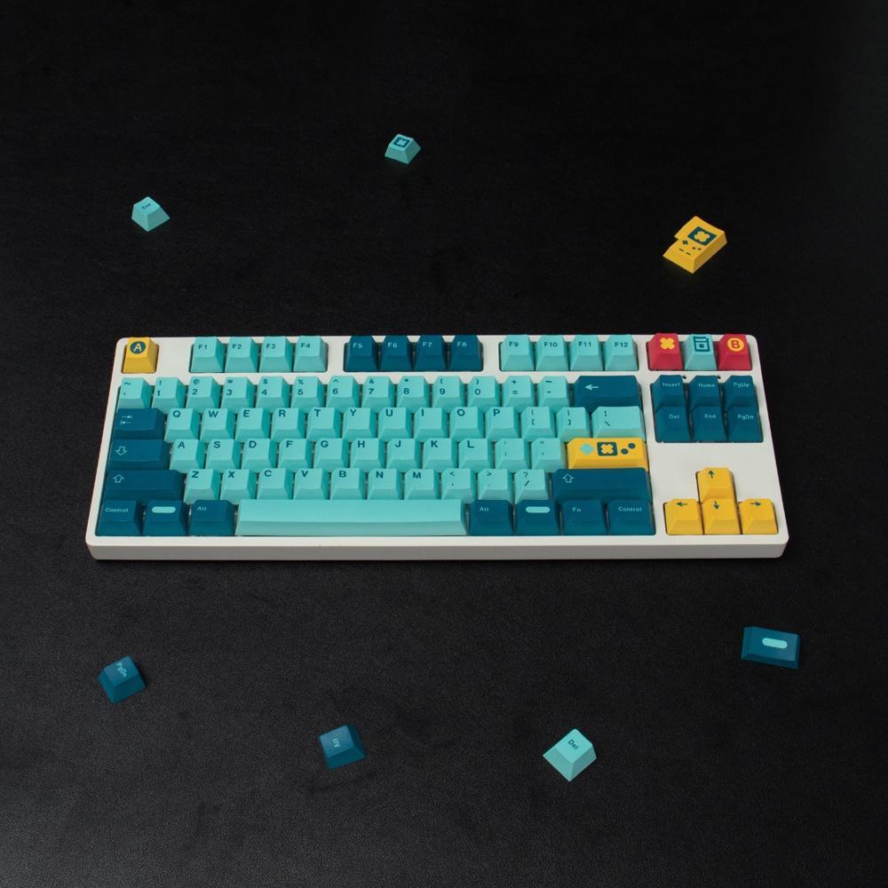 Bộ 130 Phím GMK Retrocast PBT 2U Shift ISO Enter 6.25U Cho Bàn Phím Cơ