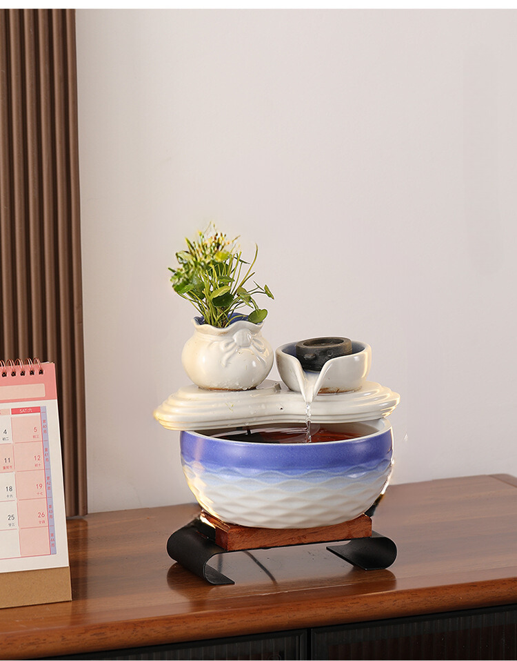 Thác Nước Phong Thủy Túi Kim Bảo Và Cối Xoay_ Hàng chính hãng