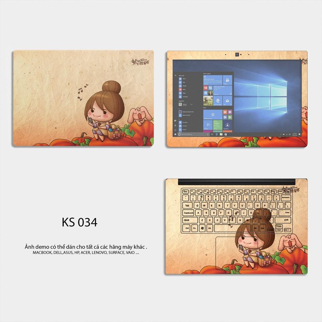 Miếng Dán Skin Laptop - Mẫu KS 034 - Cắt chuẩn theo từng Model Laptop