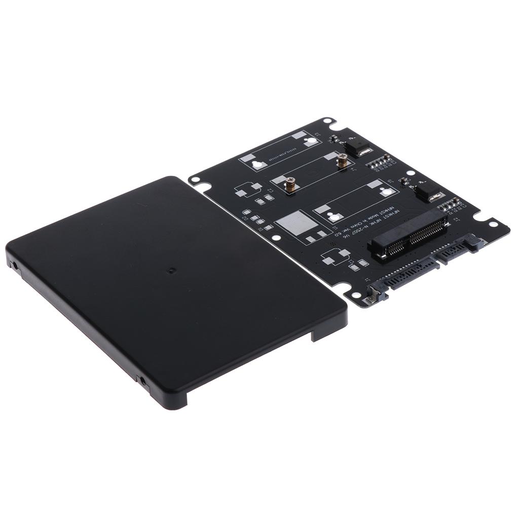 Mini mSATA SSD to 2.5'' SATA 3.0 Adapter Card & Case 7 mm Thickness