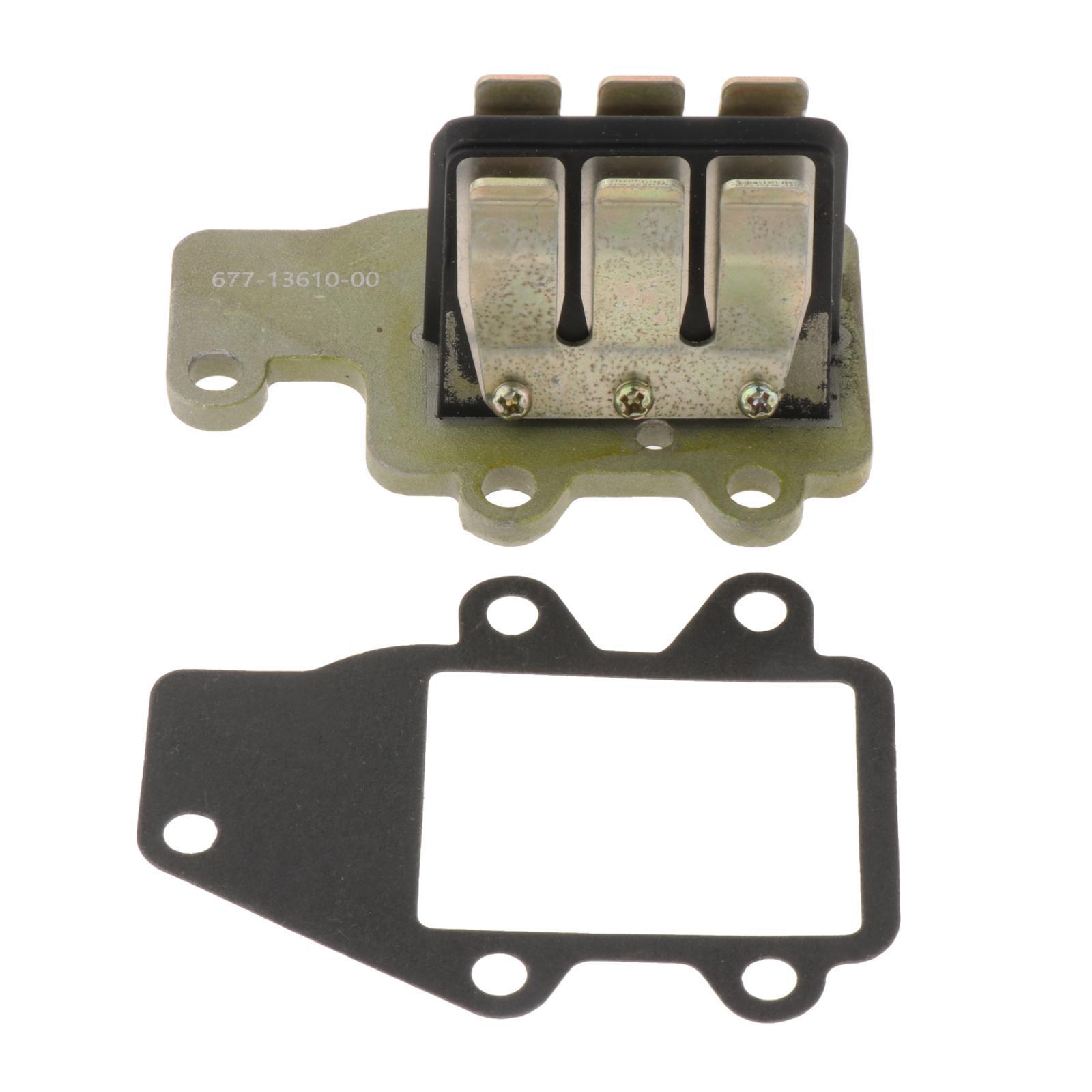 Intake Reed Valve Assy Gasket 677-13610-00 677-13621 for Yamaha 6HP 8HP Outboard Engine, Boat Motor Parts Motorcycles