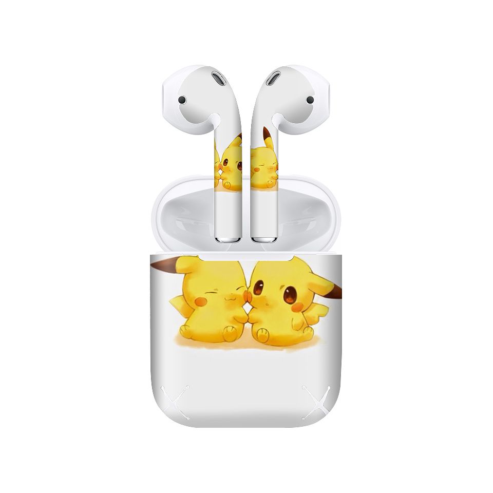 Miếng dán skin chống bẩn cho tai nghe AirPods in hình thiết kế - atk231 (bản không dây 1 và 2