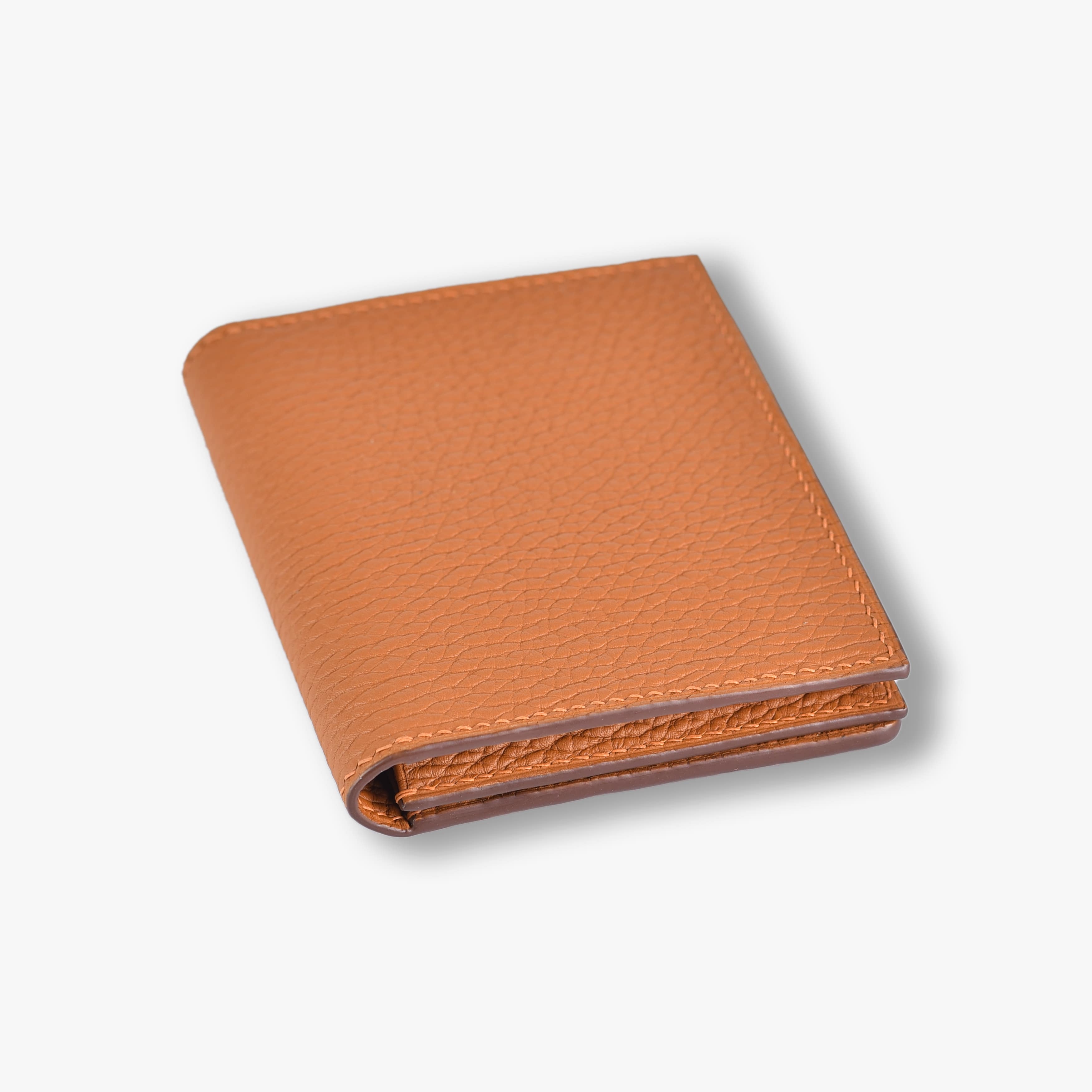 Card holder gập lịch thiệp BSB Leather Màu Nâu sáng BSB1081