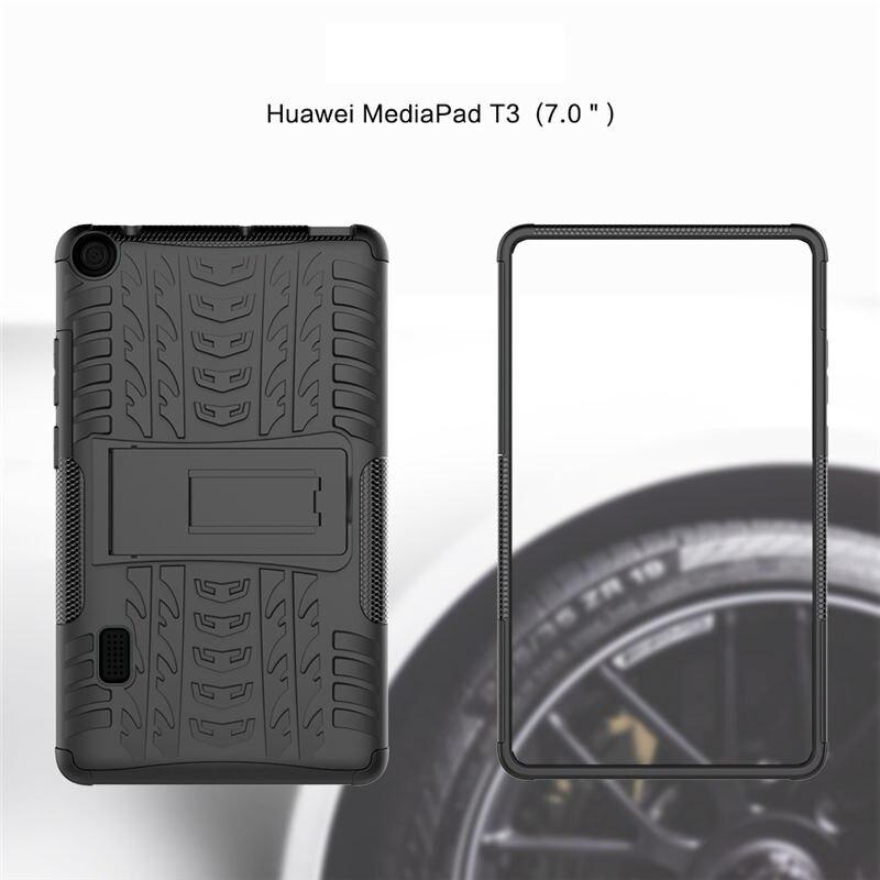 Đối với Huawei MediaPad T3 7.0 Vỏ máy tính bảng 7.0 inch Phiên bản WiFi Ốp lưng Đế silicon Chống rơi Vỏ bảo vệ phẳng