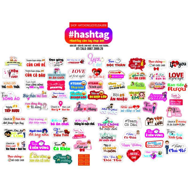 25 Hashtag cầm tay giá sỉ