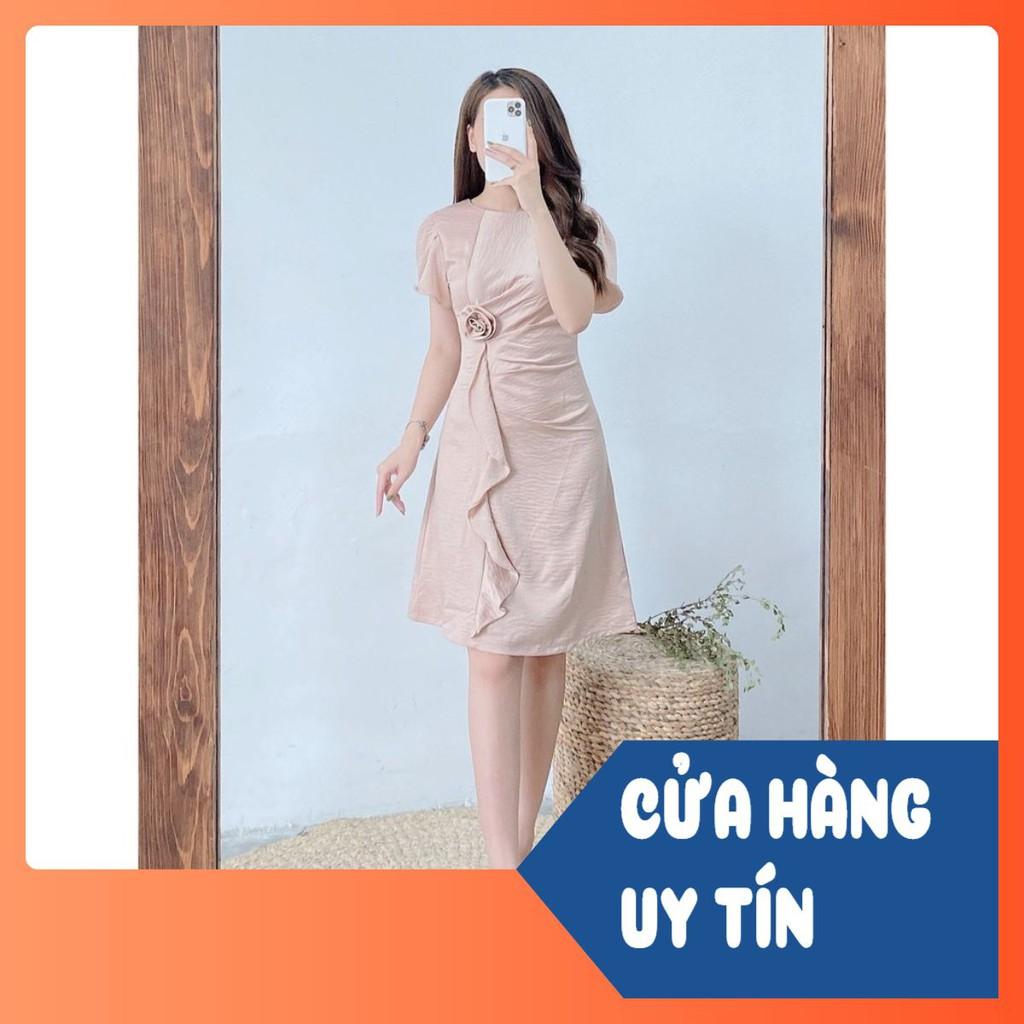 BÁN SỈ VÁY NUDE BÈO ĐÍNH HOA