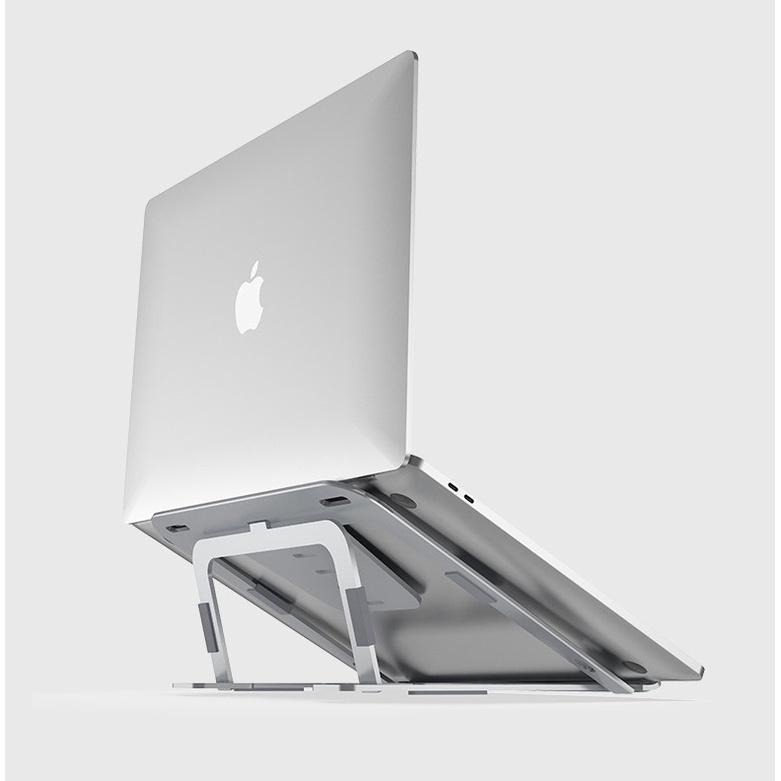 Kệ Giá Đỡ Laptop Macbook Hợp Kim Nhôm Chắc Chắn, Điều Chỉnh Độ Cao Nhiều Cấp Độ.