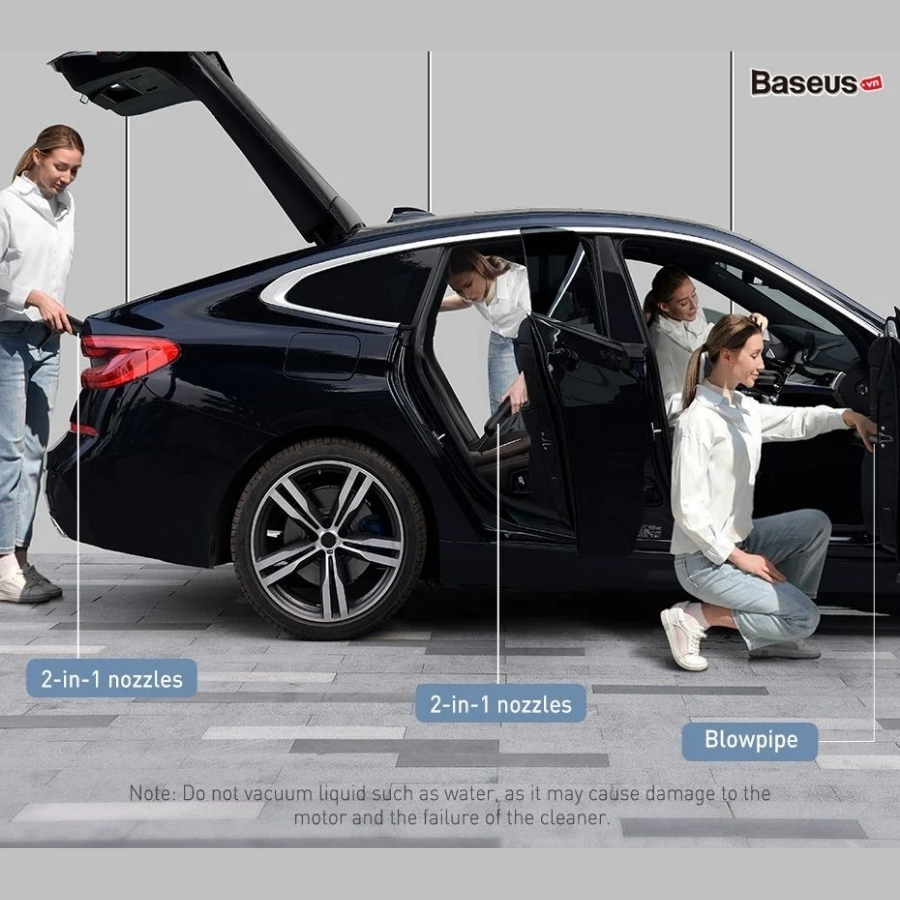 Máy hút bụi pin sạc cầm tay Baseus A3 Car Vacuum Cleaner LVC002-15