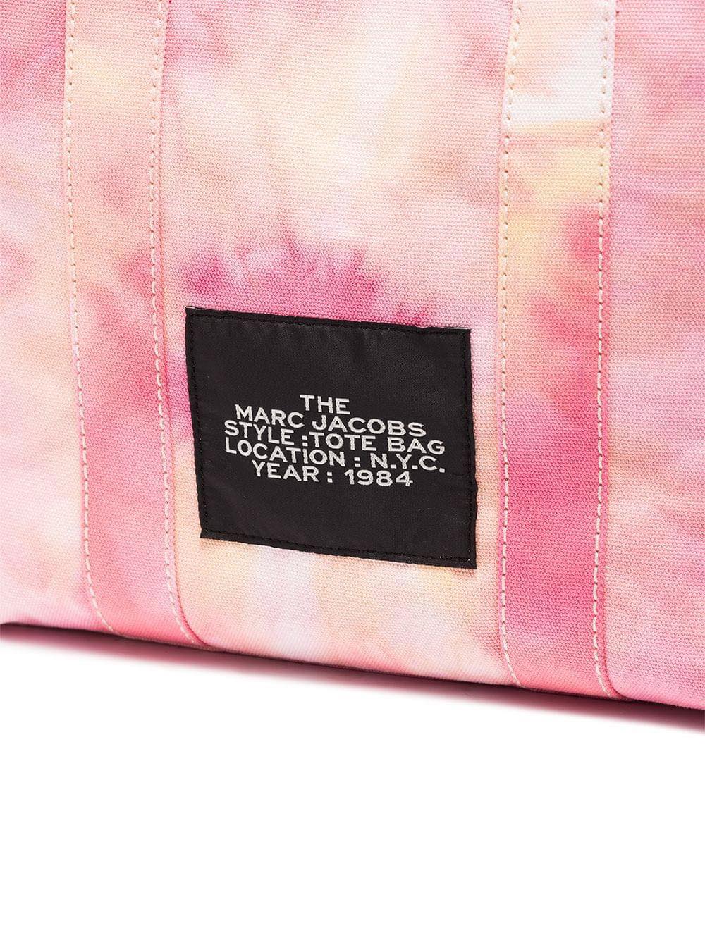 Túi Marc Jacobs Medium Traveler Tie Dye Cotton Canvas Tote Bag In Pink