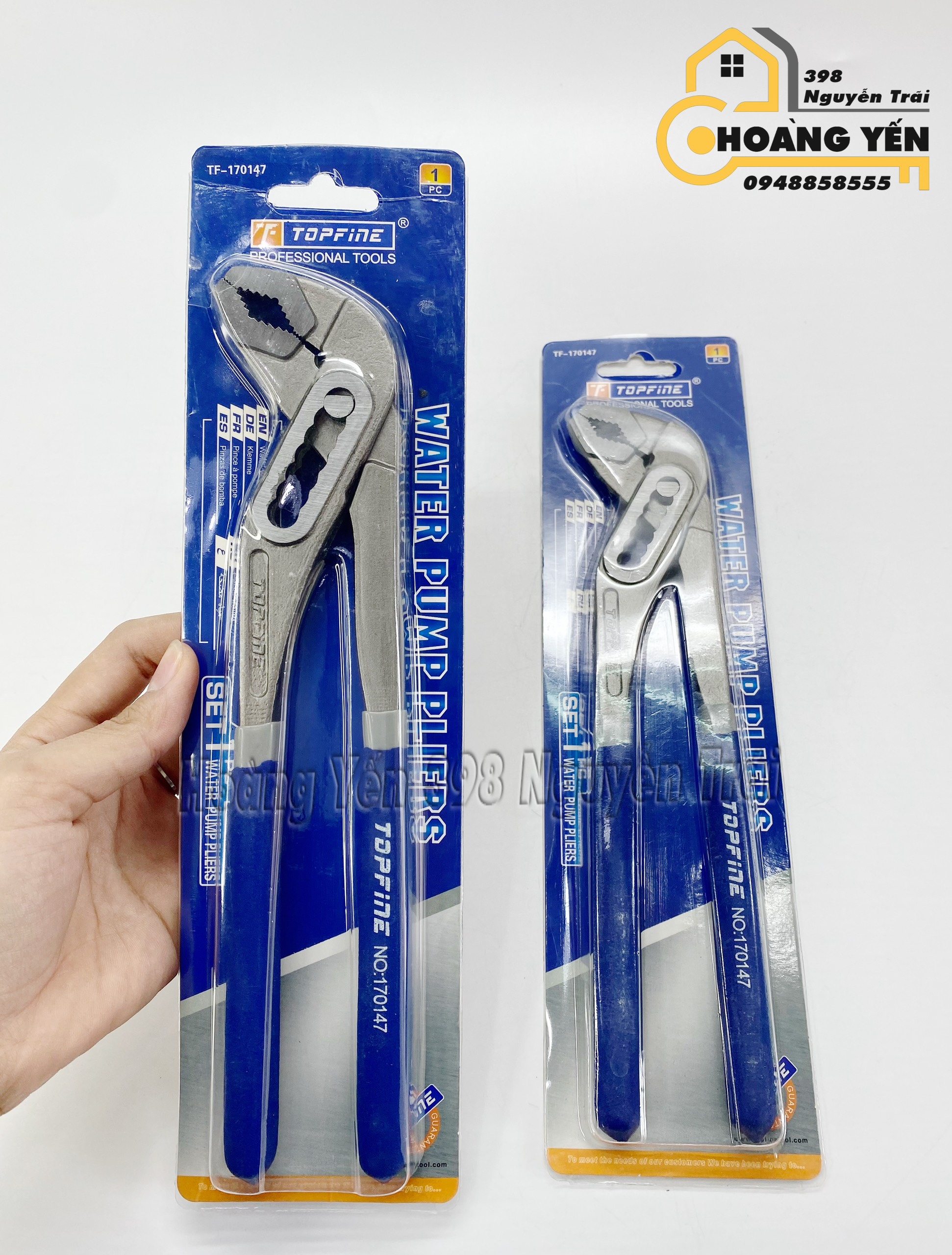 Kìm mỏ quạ đa năng 7 lỗ TOPFINE 10 inch kìm kẹp ống nước Kềm mỏ quạ kẹp giữ, kềm vặn mở ống nước cho thợ điện nước Kìm mỏ quả loại tốt Kìm mỏ quạ bền bỉ