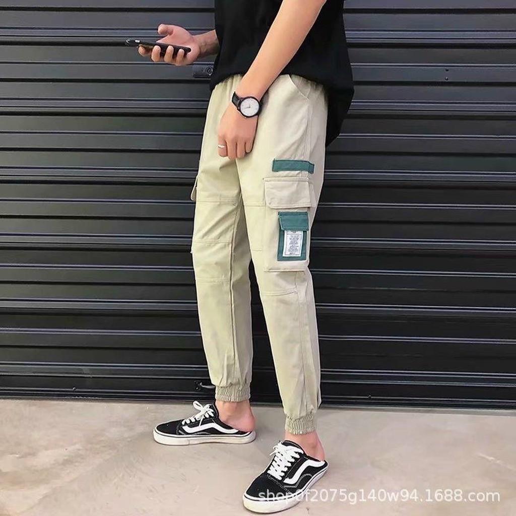 Quần Jocker Kaki nam túi hộp xanh mẫu đẹp 2 màu form chuẩn JG002