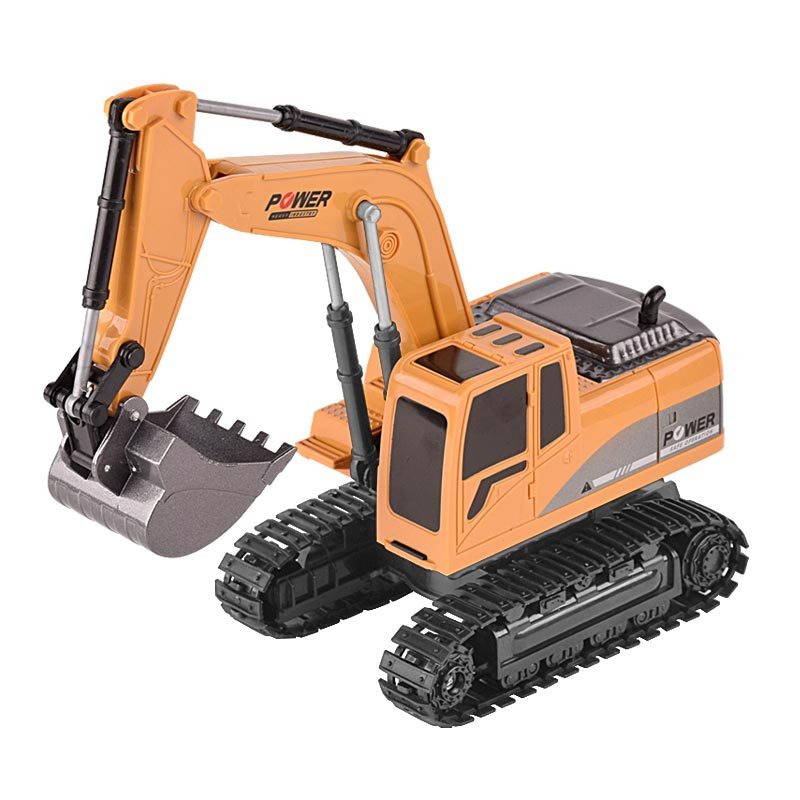Đồ chơi xe máy xúc điều khiển từ xa có sạc, đầu múc 5 kênh