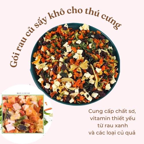 Rau củ sấy dành cho thú cưng chó/mèo/hamster