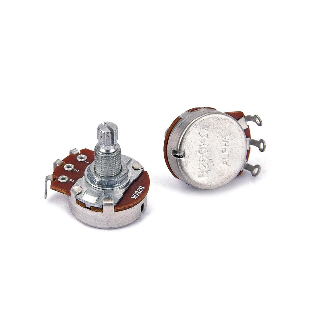 2X 2 Pieces B250K Potentiometer Pot  Electric Bass/ Guitar