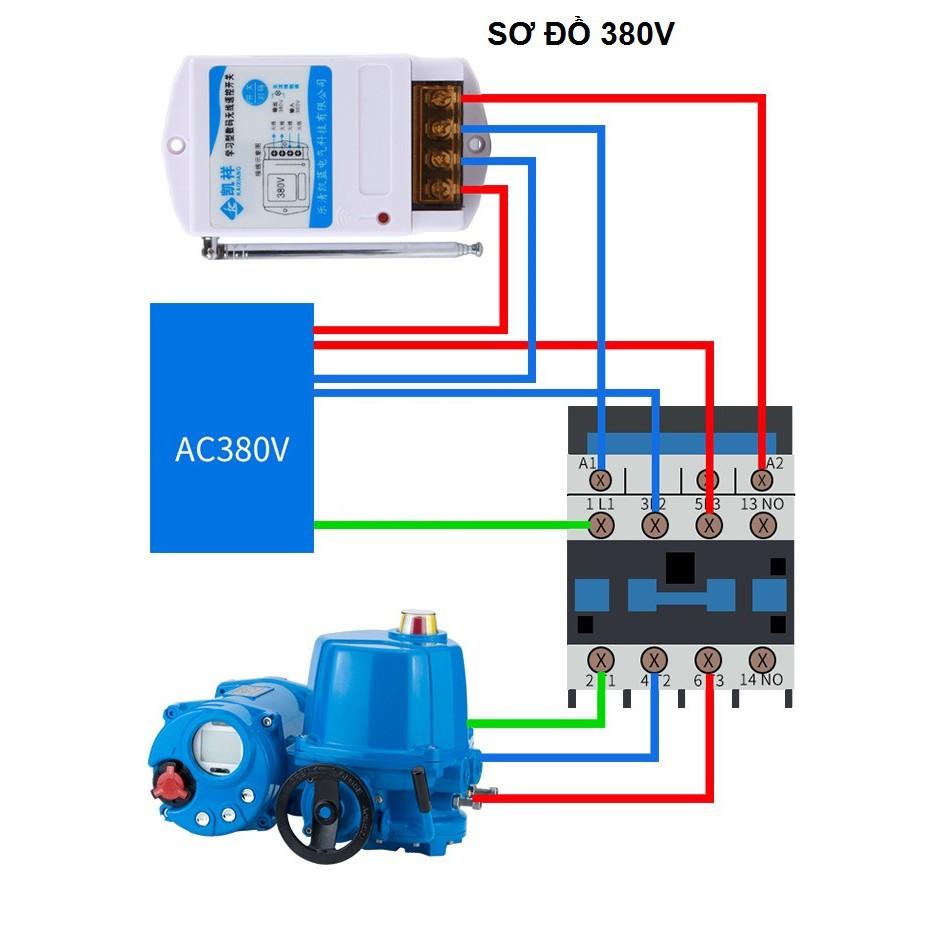 Công Tắc Điều Khiển Từ Xa 3km 5kw ĐIỆN 380V