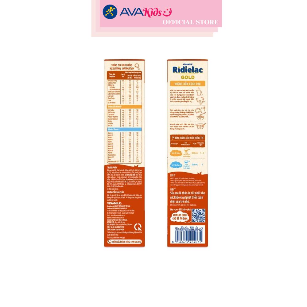 Bột ăn dặm Vinamilk RiDielac Gold heo, cà rốt hộp 200g (7 - 24 tháng)