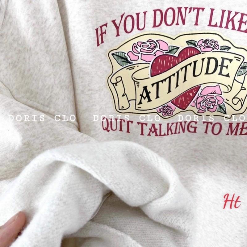 Áo nỉ tròn xám IF YOU H2A977