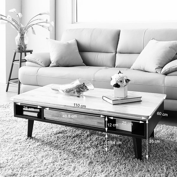 Bàn Trà NB-Blue Gỗ Tự Nhiên Ibie LTTNBBR - Xanh (110 x 60 cm)