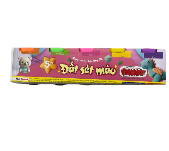 Bộ đồ chơi bột nặn màu sắc Pandy loại 5 màu thương hiệu Hàn Quốc