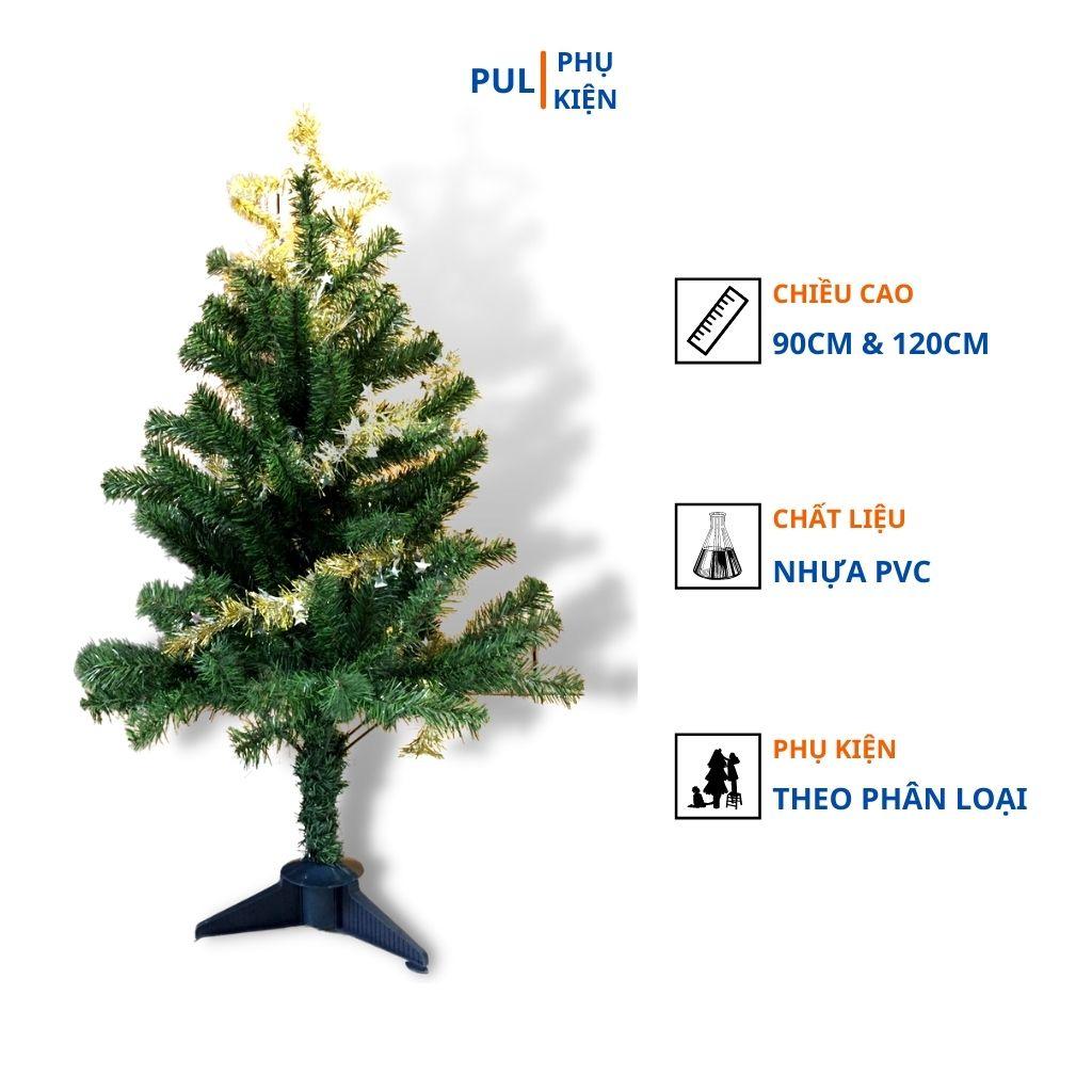 Cây thông noel xanh 90cm mini để bàn trang trí giáng sinh