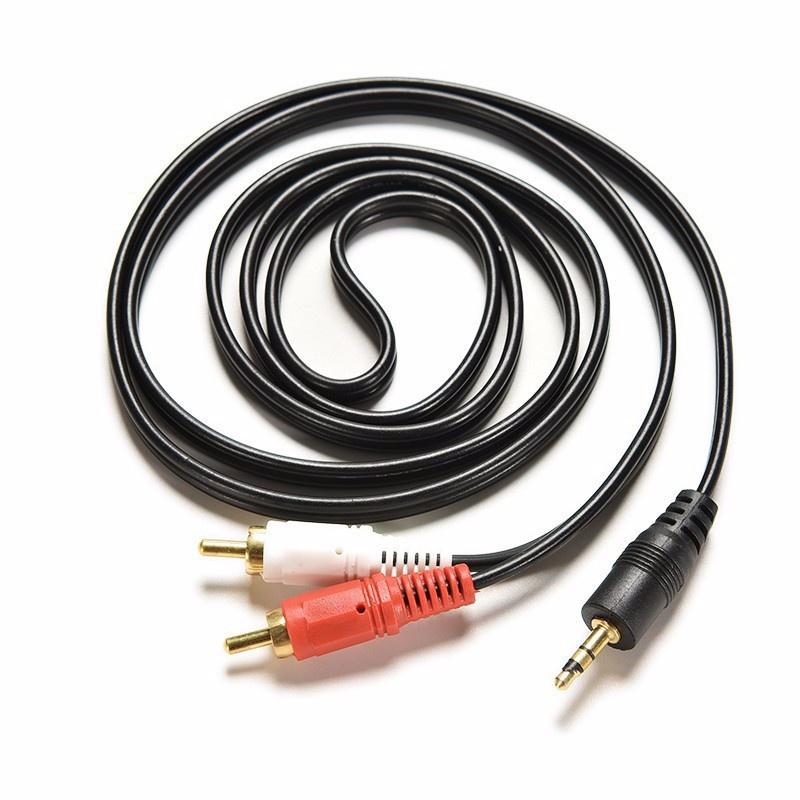 Cáp âm thanh 3.5mm ra 2 đầu hoa sen - Hàng Nhập Khẩu