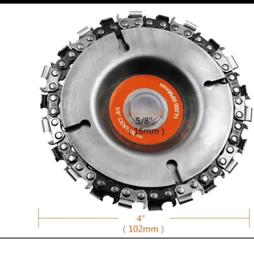 Lưỡi cắt Gỗ Cưa Xích 100mm gắn vào máy mài cầm tay