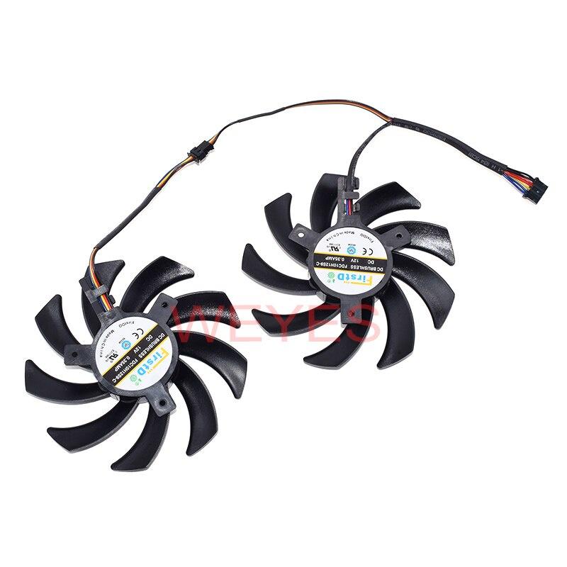 Quạt tản nhiệt kép 85MM FDC10H12S9-C 4PIN FD7010H12S cho Sapphire R9 270X HD7870 HD7950 HD7850 HD6850