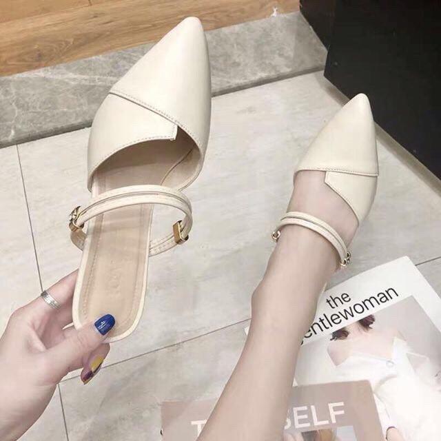 Giày mũi nhọn 3 phân đi được 2 kiểu (mới) mã P2