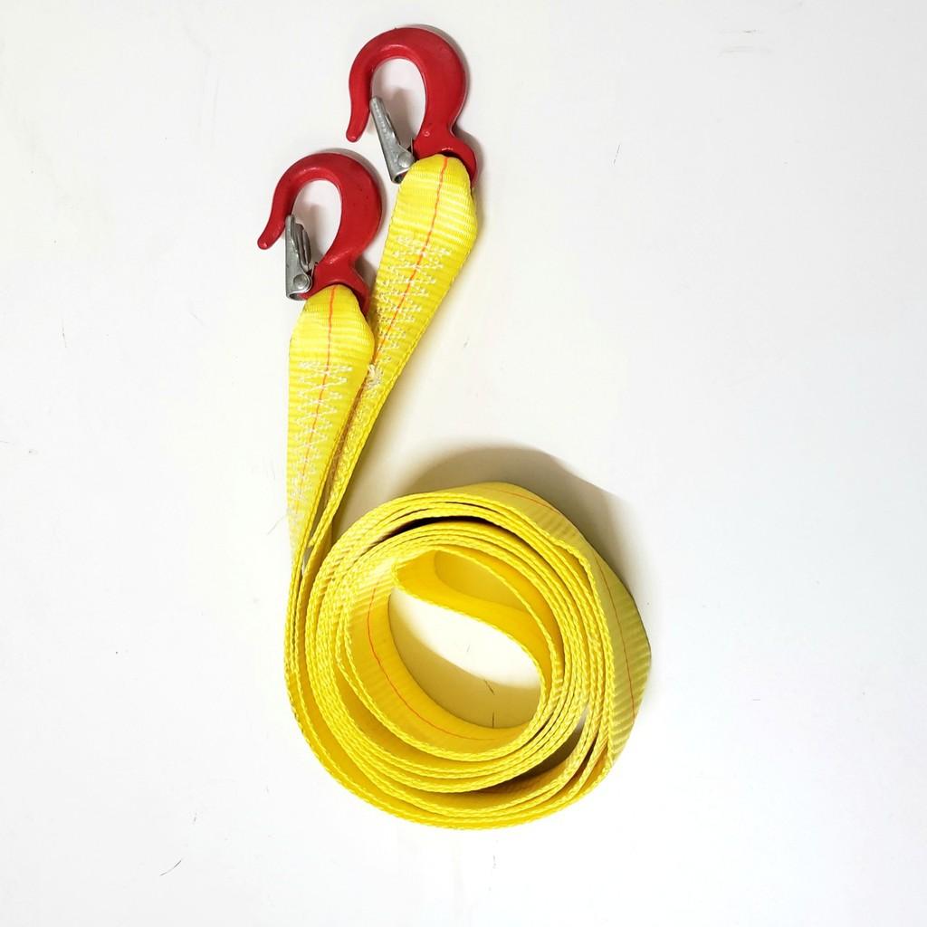 Dây cáp vải cứu hộ ô tô, cáp kéo xe, dây bẹ nâng hàng tải làm việc 1.5 tấn, tải đứt 3 tấn, bản 50mm