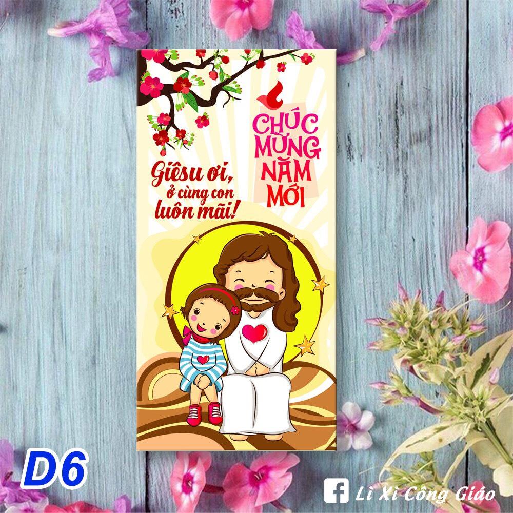 Bao Lì Xì Công Giáo mẫu D6 - Lì xì Tết 2022 - Quà tặng Công Giáo ý nghĩa