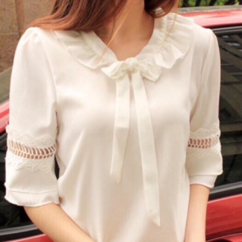 Áo tay phối ren Hana