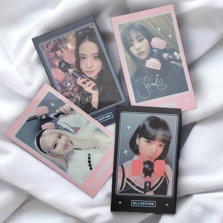 Ảnh BLACKPINK & LIGHTSTICK - Ver Signature - Giấy Cứng C300 - Cán Màng Bảo Vệ