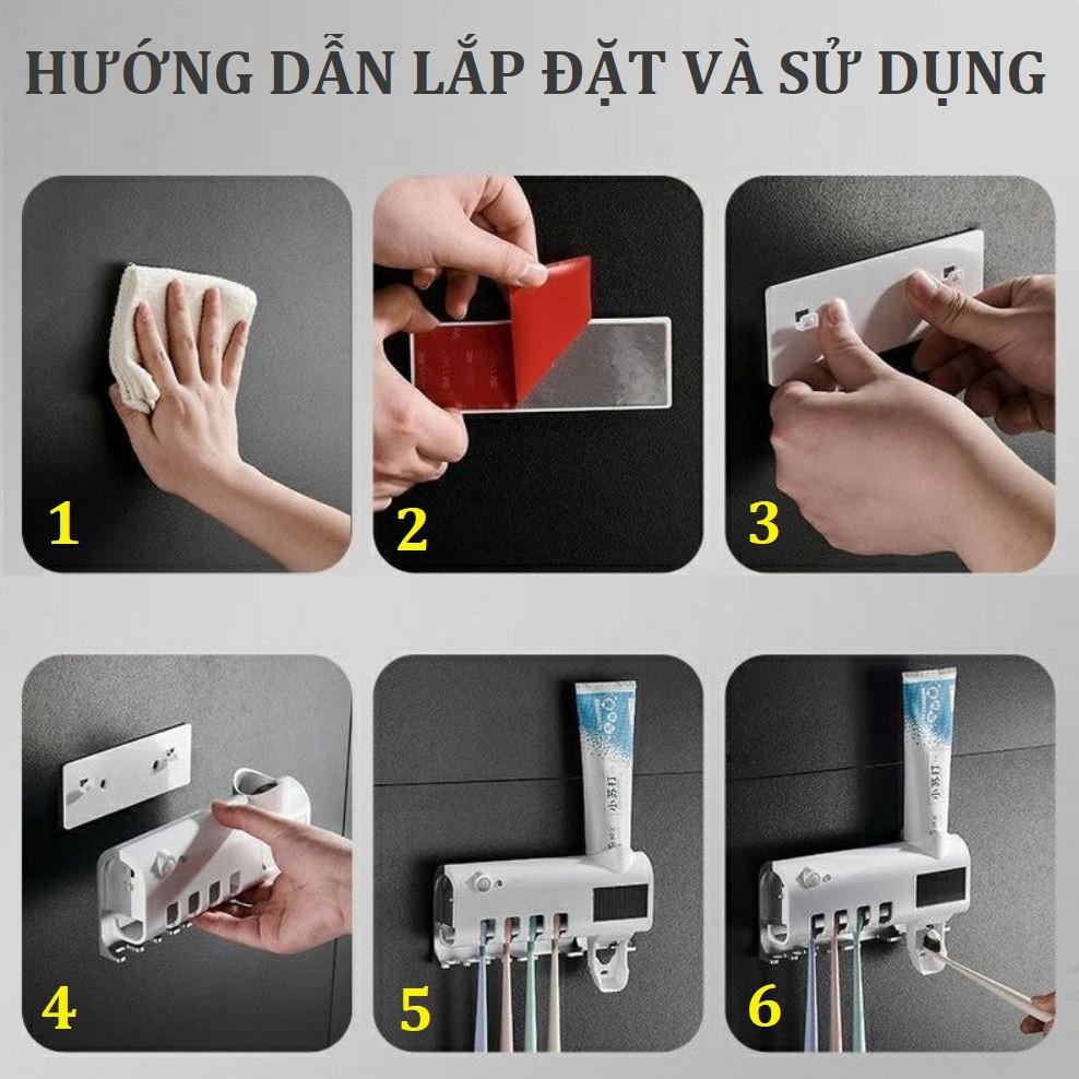 Máy tiệt trùng khử trùng bàn chải tia UV, Hộp đựng bàn chải Nhả kem đánh răng