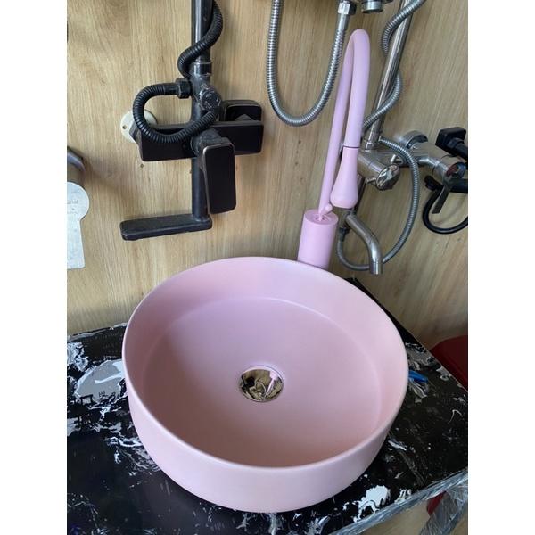 Vòi lavabo thiên nga hồng