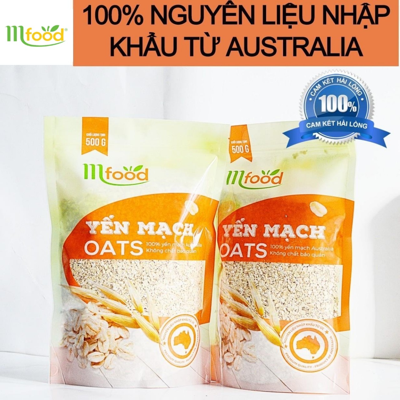 Yến Mạch Nhập Khẩu 100% Úc Túi 500g 