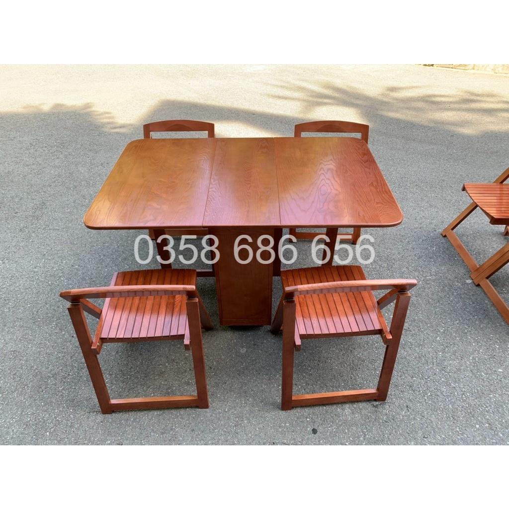 BÀN ĂN THÔNG MINH GỖ SỒI TỰ NHIÊN