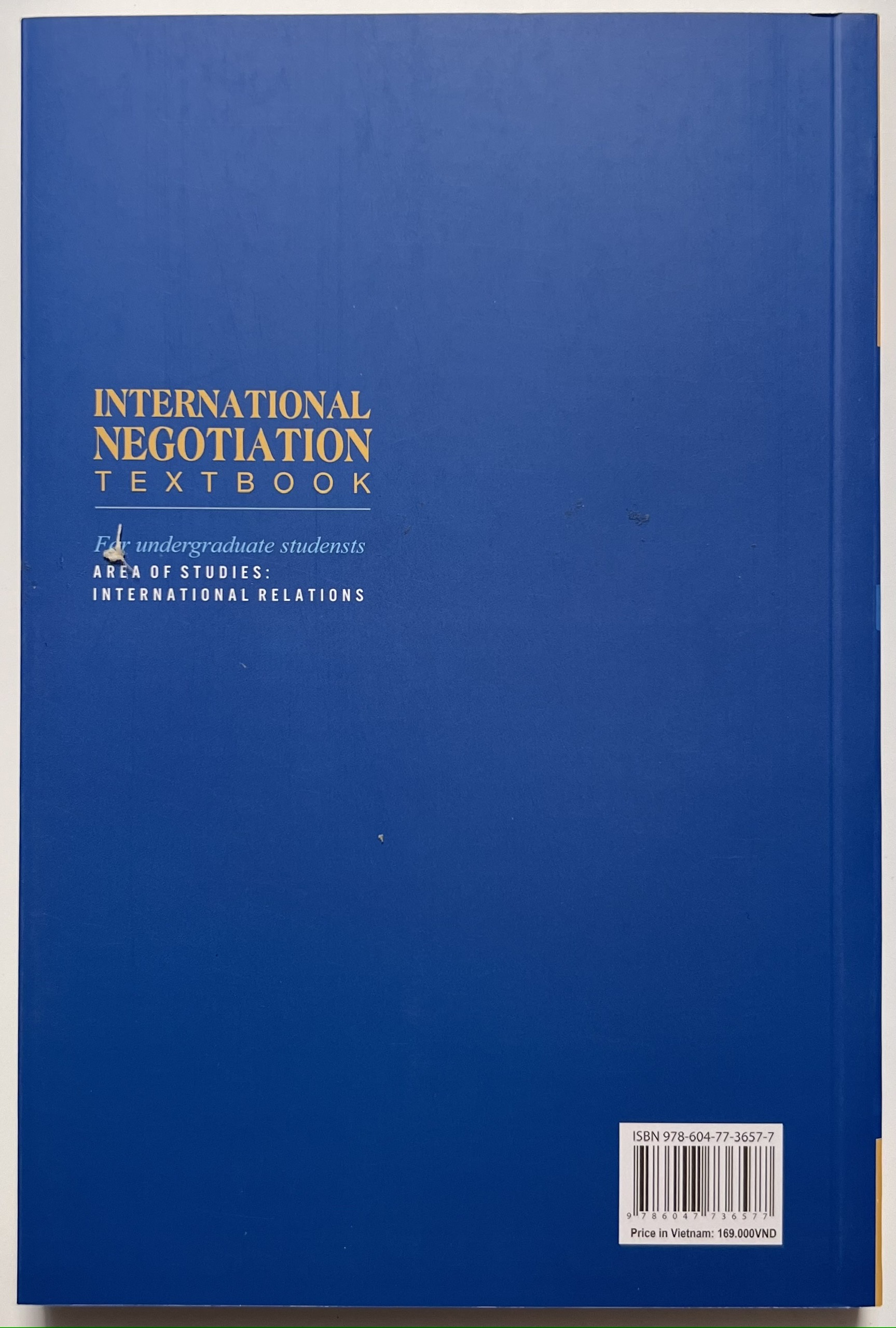 Sách - International Negotiation Textbook