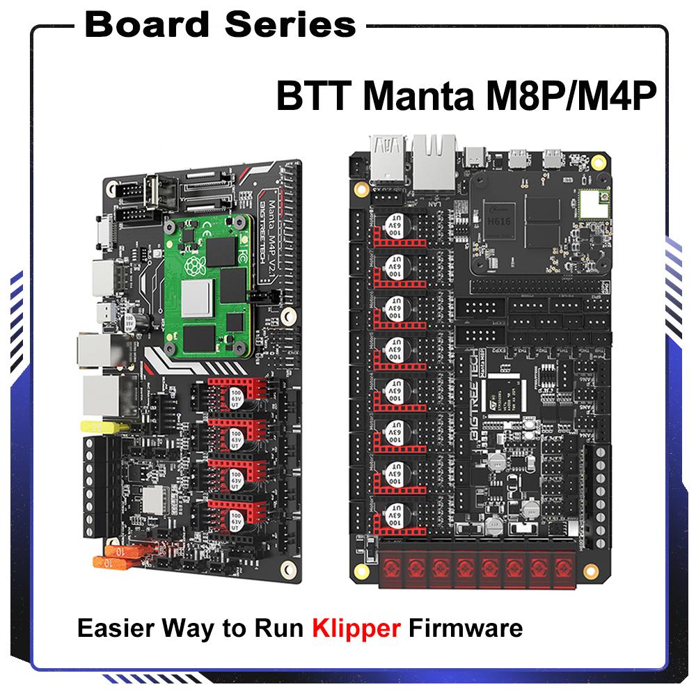 BIGTREETECH MANTA M8P V1.0 MANTA M5P M4P 3D Motherboard TMC2209 Klipper Marlin VS Raspberry Pi CM4 For Voron ender 3 Printer