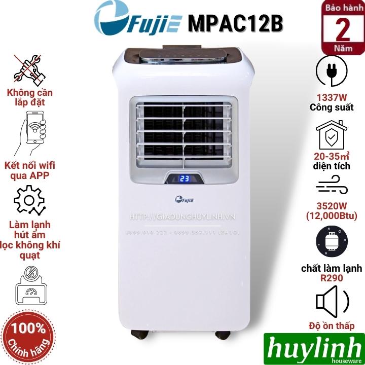 Máy lạnh - điều hoà di động hút ẩm Fujie MPAC12B - Công suất 12000BTU (1.5HP) - Phòng từ 20 - 35m2 - Hàng chính hãng