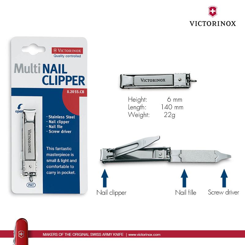 Dụng cụ bấm móng VICTORINOX Nail Clipper 8.2055.CB (94 mm) - Hãng phân phối chính thức